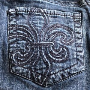 Lee Slender Secret Lower On The Waist Denim Jeans Stretch Dark